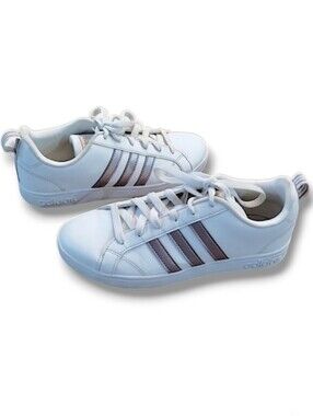 Adidas Advantage White Rose Gold Sneakers Women's 7